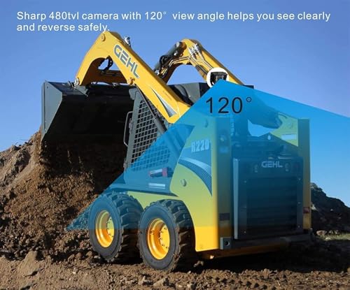 Image of AHD 1080P Wired Reverse Rear View Backup Camera System,2 IR Camera with Waterproof IP69K, 7 inch Single View Monitor with TVS Protector,Vibration-Proof 10G for Tractor /Truck /Skid Steer /Heavy Equipment