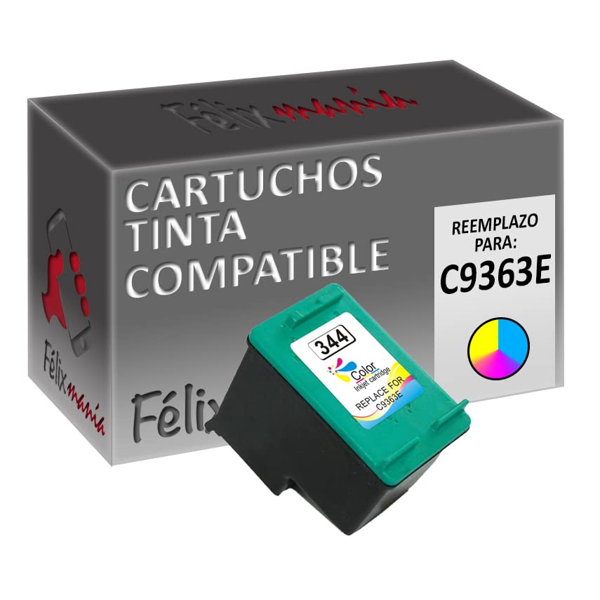 Cartucho Tinta Compatible para HP 344 XL / C9363EE Tricolor 21ml T91