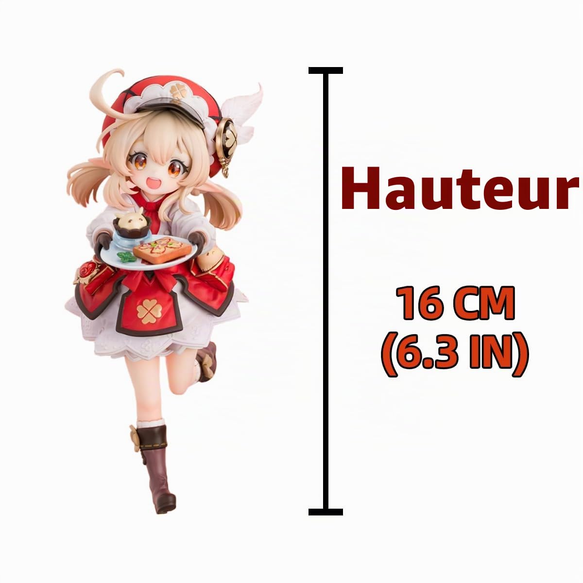 Genshin Impact Trèfle Figure PVC miHoYo Anime Jeu Alatus 5 étoiles Pyro Catalyseur Personnage Ornements de Bureau Cadeau (Style 1)