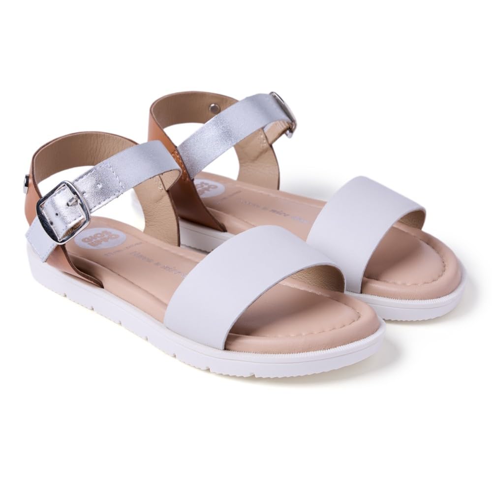 GIOSEPPO Ongata T-Strap, White, 5 UK