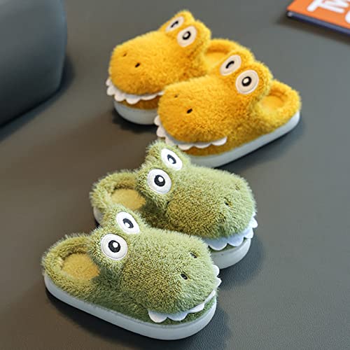 Kids Fuzzy Winter Indoor Slippers, Warm Cozy Plush Household Shoes for Little Girls Boys Soft Lined Bedroom Shoes3