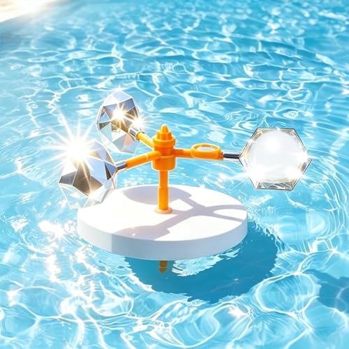 Mqiielle Duck Deterrent for Pool Floating Reflective Bird Scare Device Automatic Swinging Keep Birds Ducks Away from Your Backyard Pool Boat and Garden Roof