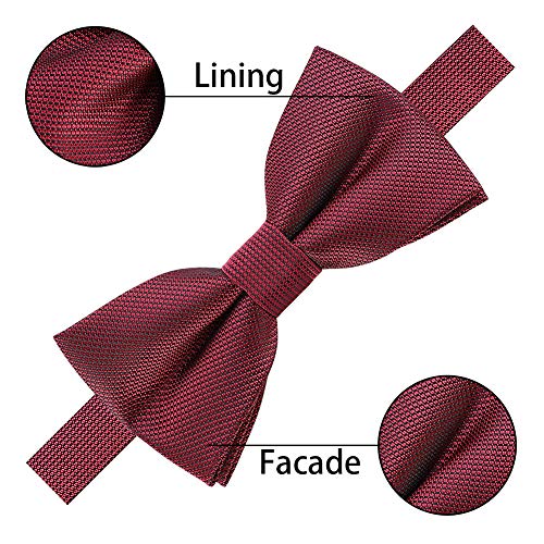 Image of AUSKY 8 PACKS Elegant Adjustable Pre-tied Bow Ties for Men Boys (1&4&5&6&8 Pack for option)
