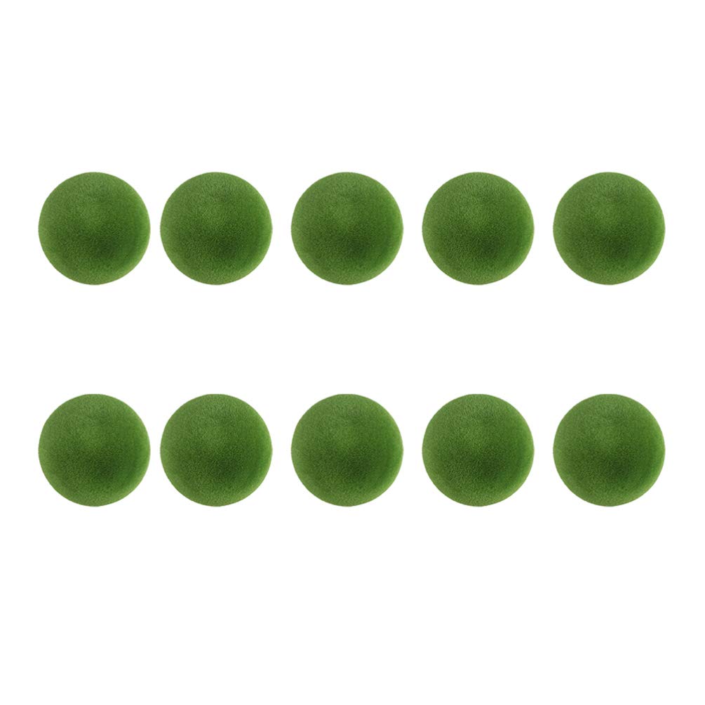 Milisten 10pcs Floral Foam Sphere Flower Foam Ball Foam Brick for Flower Arrangement Foam Shape for DIY Craft Fish Tank Ornament (Green 8cm)