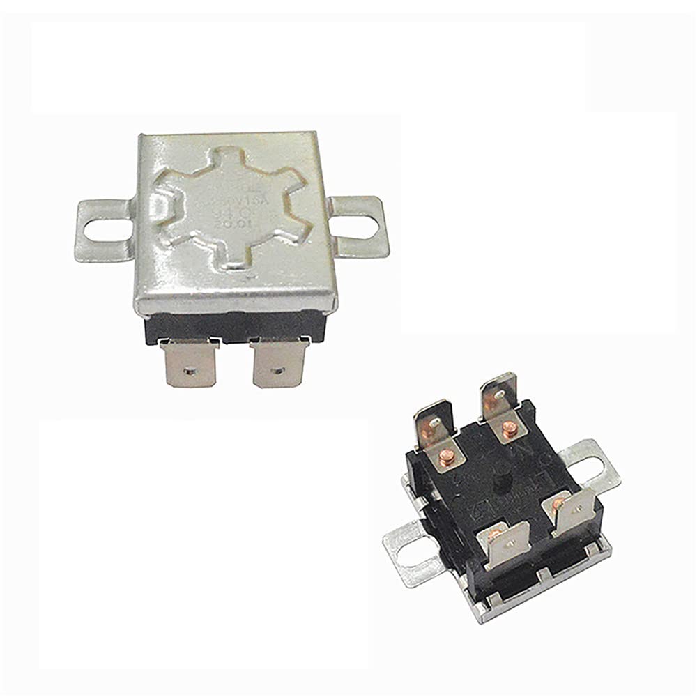 Thermostat 15/20/30 A Ersatztemperaturbegrenzer 93/94 °C Regler KSD302 for elektrischen Warmwasserbereiter Vatti Vanward Midea Macro(Round 94 degrees 15A)