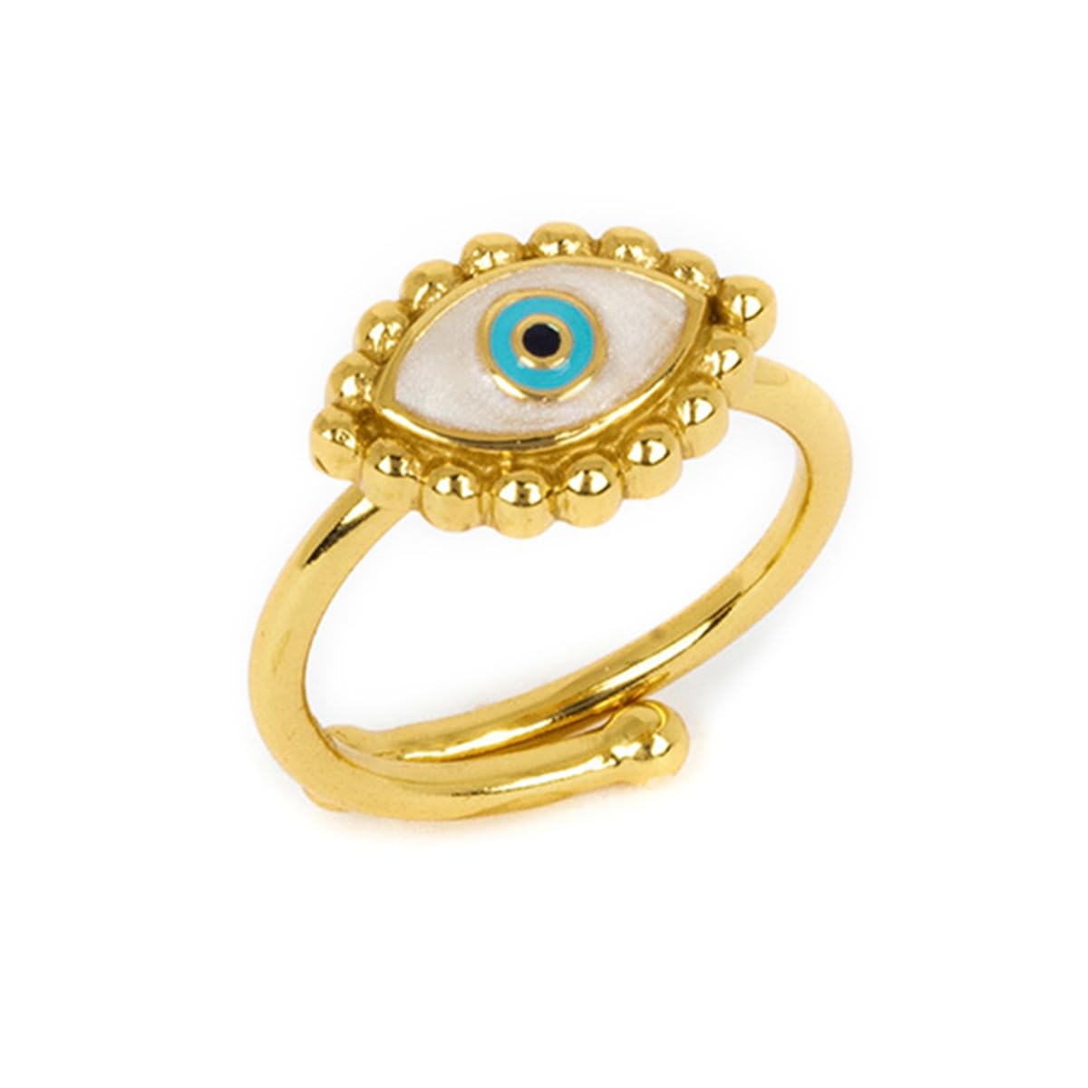 Shaya by CaratLane Kismet Evil Eye Ring in Gold Plated 925 Silver for Women (B0CR6N883L) Amazon Price History, Amazon Price Tracker