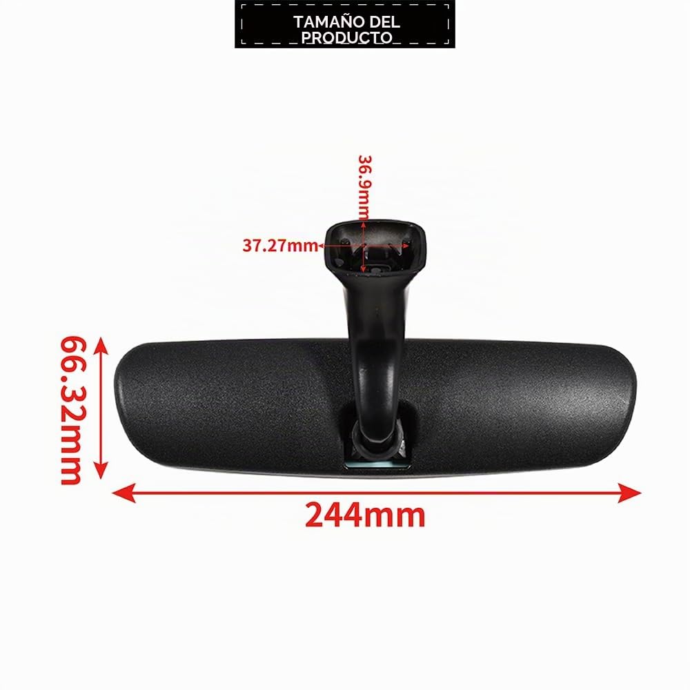 Espejo Retrovisor Interior de Coche Compatible con Fiat Ducato Citroen Relay Peugeot Boxer ab 2014 735585204
