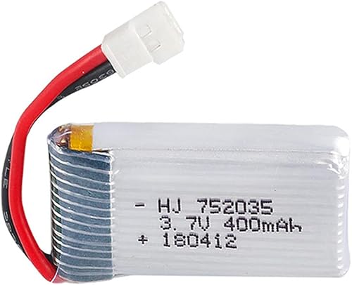 Miniatura 2 de 2 unids 3.7 V 400 mAh 20C 752035 batería recargable Lipo con cargador USB para Hubsan X4 H107 JXD 385 MJX F47 F48 DFD F180 Quadcopter RC Drone