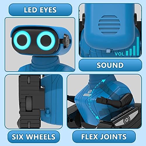 KaeKid RC Robot Toy for Kids, Educational Learning 2.4Ghz Remote Control Robot Toy, Interactive Novelty Design Robot Toy, Dancing, Walking, Great Gifts for Boys Girls 3-8 Years Old 1