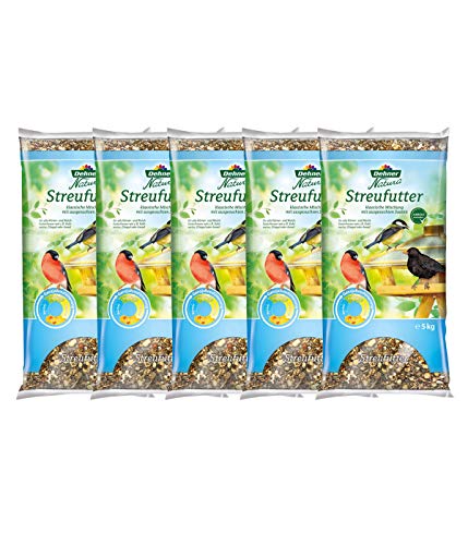 Dehner Natura Wildvogelfutter, Streufutter, 5 x 2.5 kg (12.5 kg)
