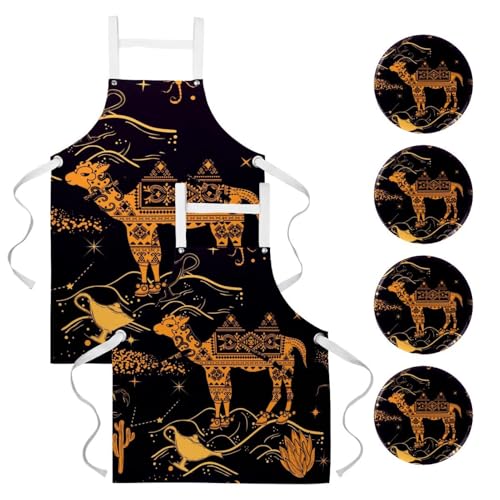 Tablier de serveuse anti-taches avec 4 broches pratiques pour restaurant