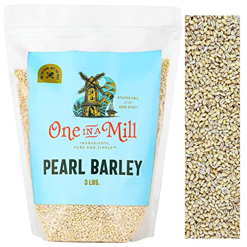 Organic Pearl Barley - 3lb Resealable Bag - One in a Million Quality