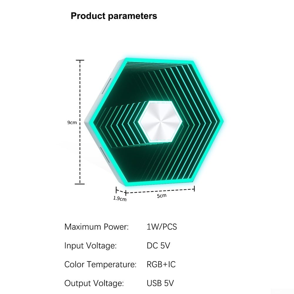 DIY Modular Panel Licht 16M Farben Wanddeko(6pcs)