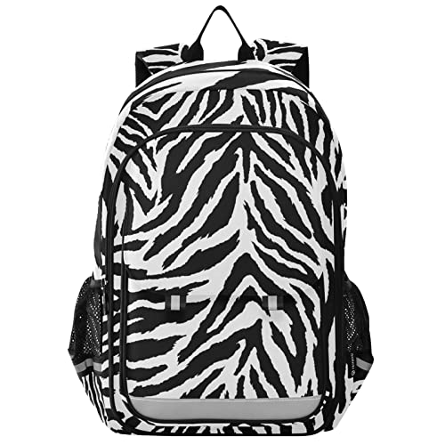 Sac à dos d'école motif floral citron ou zèbre pour voyage et loisirs enfants