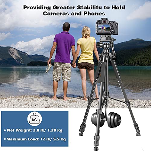 Adofys 70” Aluminium Camera Tripod with Travel Bag and Phone Holder |Operating Height: 70 inch | Maximum Load Capacity up to 8kg | Compatible with All Cameras, Cell Phones, Projector, Webcam 6 51X1PL5rDwL