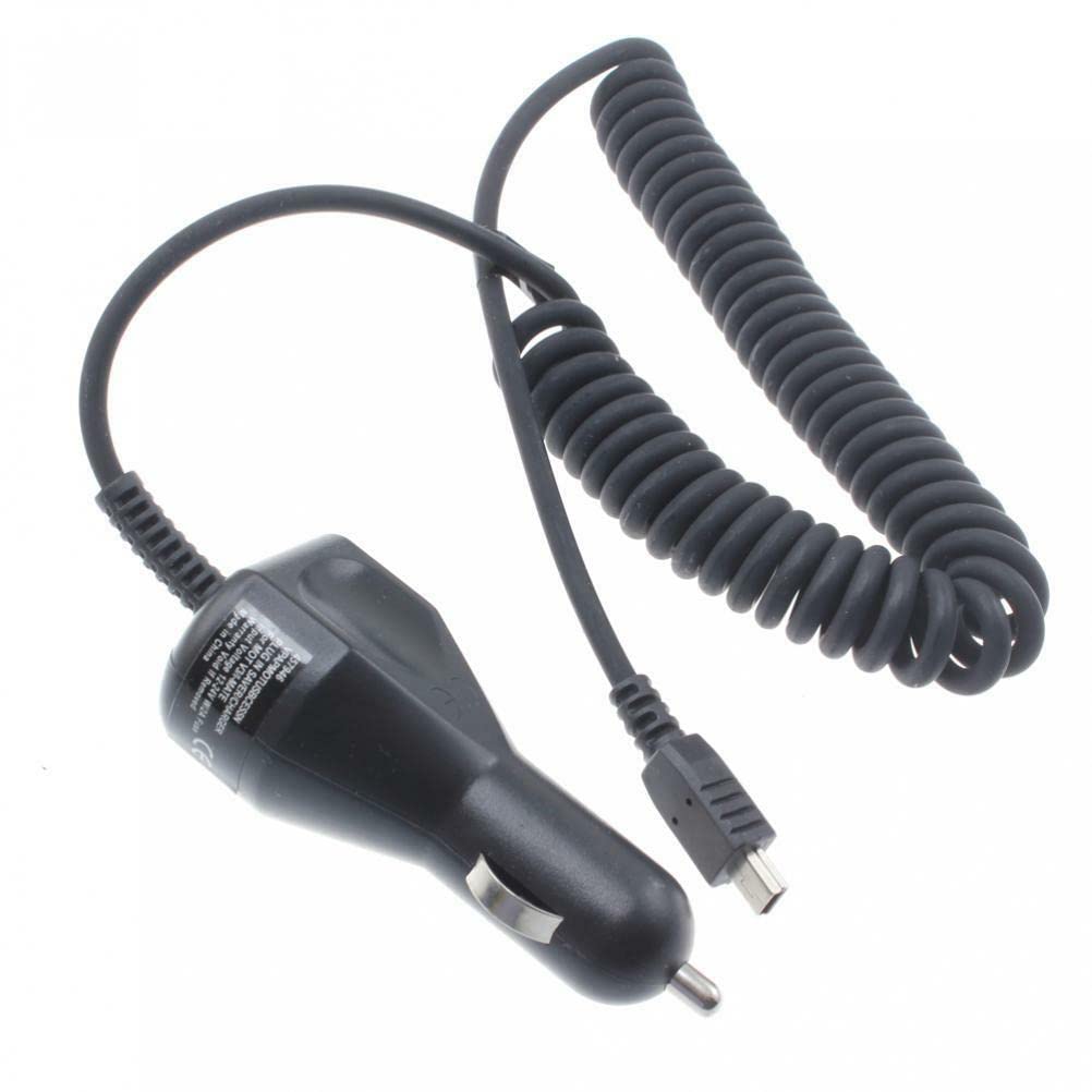 Riloer Caricabatterie Auto Con Cavo USB Micro Da 1.8m Per TomTom E Garmin – LED, 5V 1.2A, Protezioni Integrate