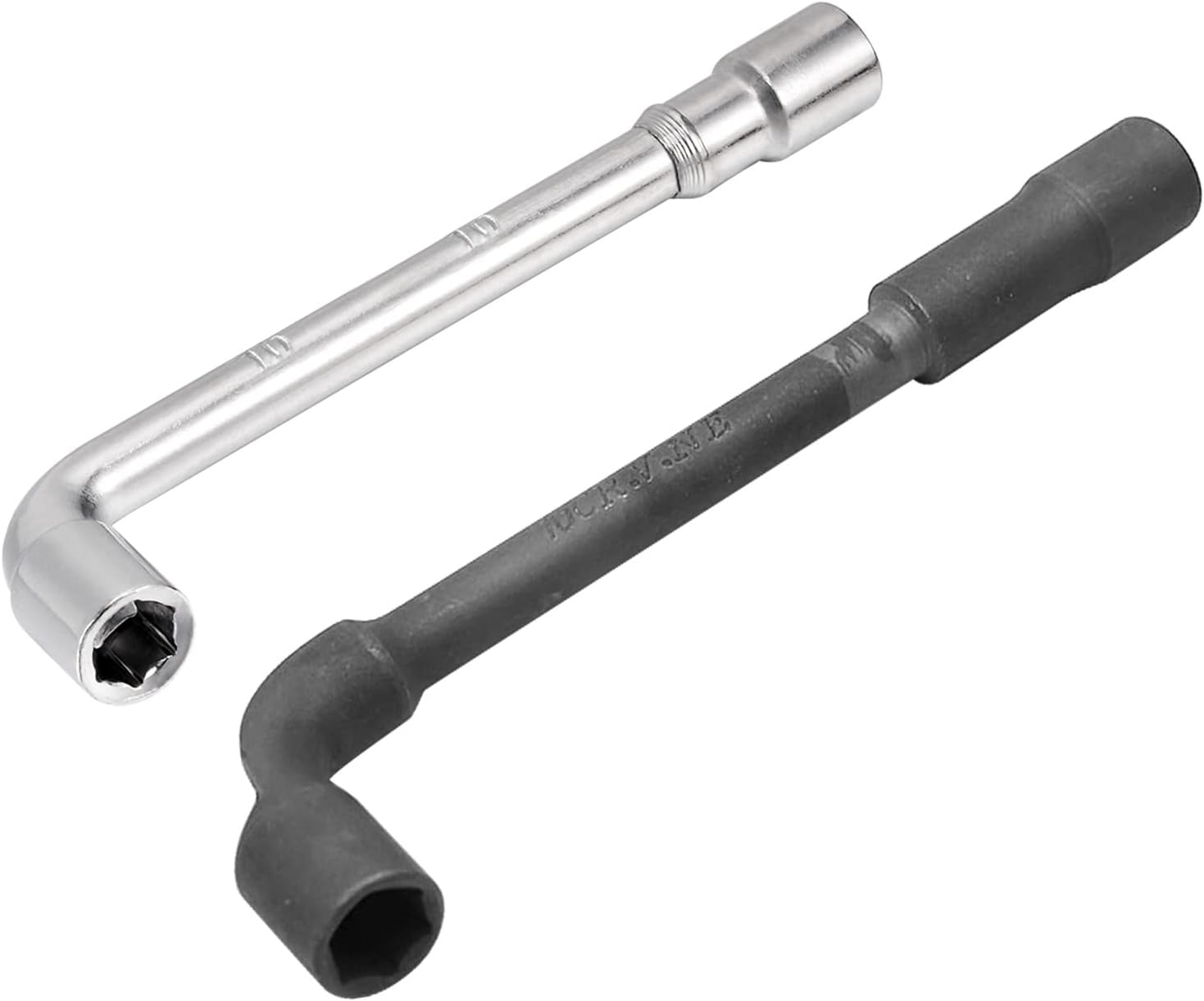 uxcell 10mm Metric L Shaped Angled Open Hex 6 Point Socket Wrench Set