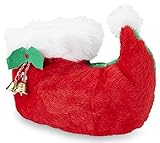 Joe Boxer Women's Elf Christmas Slippers (7-8 B(M) US, Red)