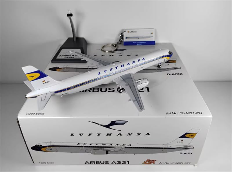 Amazon | JFOX 1/200 完成品 For Airbus A321-131 LUFTHANSA RETRO