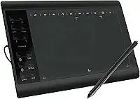 Mesa Digitalizadora Portátil Tela 11,6" Alta Resolução 5080 LPI Caneta Sensível ao Toque 8192 Níveis Compatível com Windows, Android ou MAC Ilustração e Edição para Desenhistas e Designers Gráficos