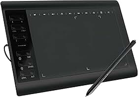 Mesa Digitalizadora Portátil Tela 11,6" Alta Resolução 5080 LPI Caneta Sensível ao Toque 8192 Níveis Compatível com Windows, Android ou MAC Ilustração e Edição para Desenhistas e Designers Gráficos