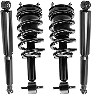 Detroit Axle - Front Struts & Coil Springs + Rear Shock Absorbers Replacement for Suburban Yukon XL 1500 Tahoe Avalanche Escalade (w/o 22 Inch Wheels) - 4pc Set