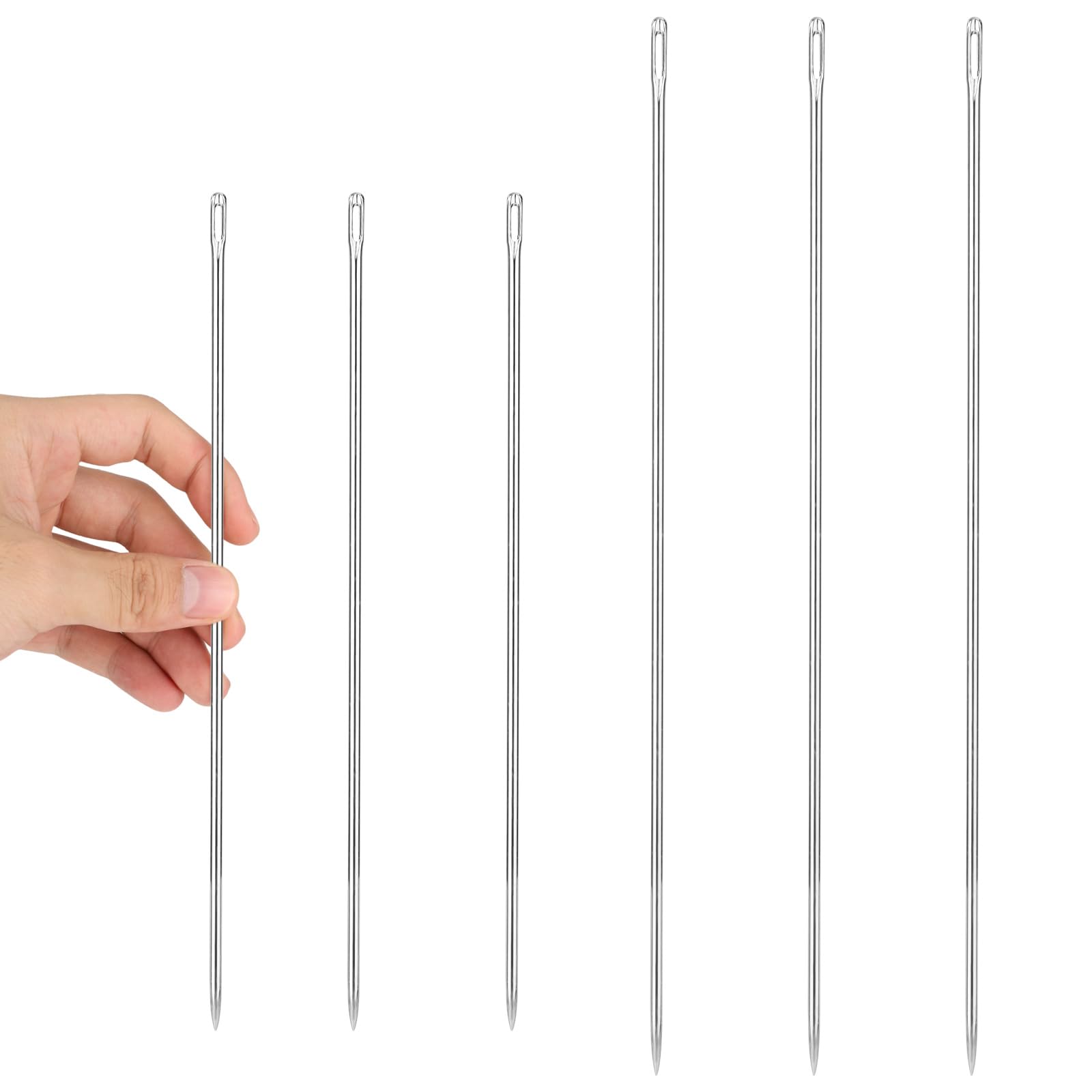 6pcs 10in & 12in Professional Upholstery Needles