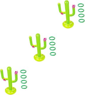 Toyvian 3 Conjuntos De Piscina Piscina De Água Inflável Para Praia Praia Para Gelo Bar Servindo Bebidas Piscina Inflável Flutua Piscina Flutuante Conjunto De Cacto Flutuante