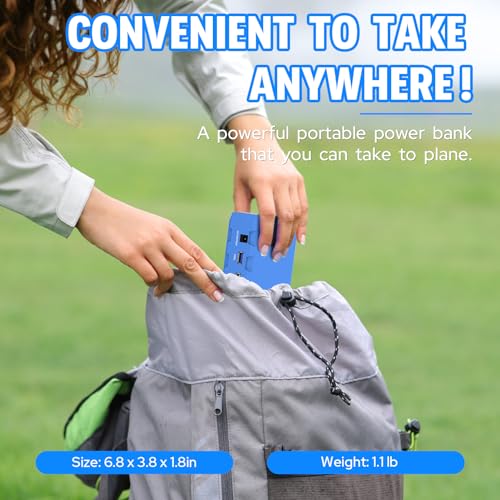 Image of Portable Power Station with AC Outlet 120V, 24000mAh Laptop Charger Bank