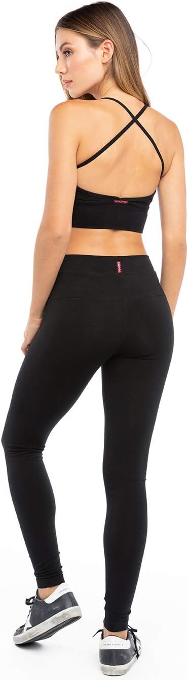 Hard Tail High Rise Ankle Leggings Black LG 29