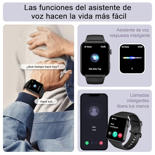 Reloj Inteligente IOWODO 1.85" con Llamadas y 100 - Imagen 3