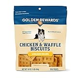 Golden Rewards Chicken & Waffle Biscuits Treats for Dogs, 16 Oz ~ (Pack of 1)