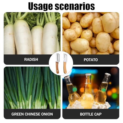 2Pcs Vegetable Peeler, Veggie Potato Fruit Peelers for Kitchen by Kauvysaq - Used condition - Image 7