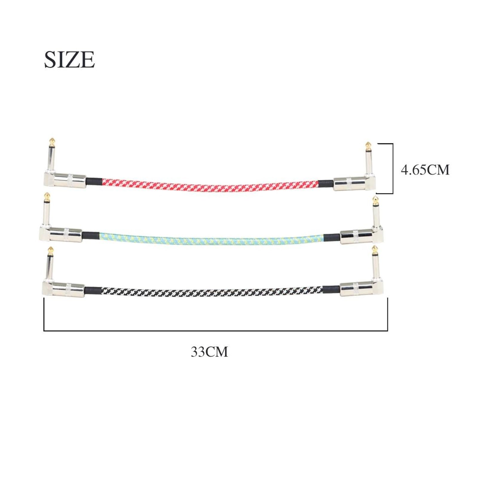 Kabel audio do gitary Wzmacniacz muzyczny do gitary elektrycznej i basu akcesoria do instrumentów strunowych 6 plecionych kabli