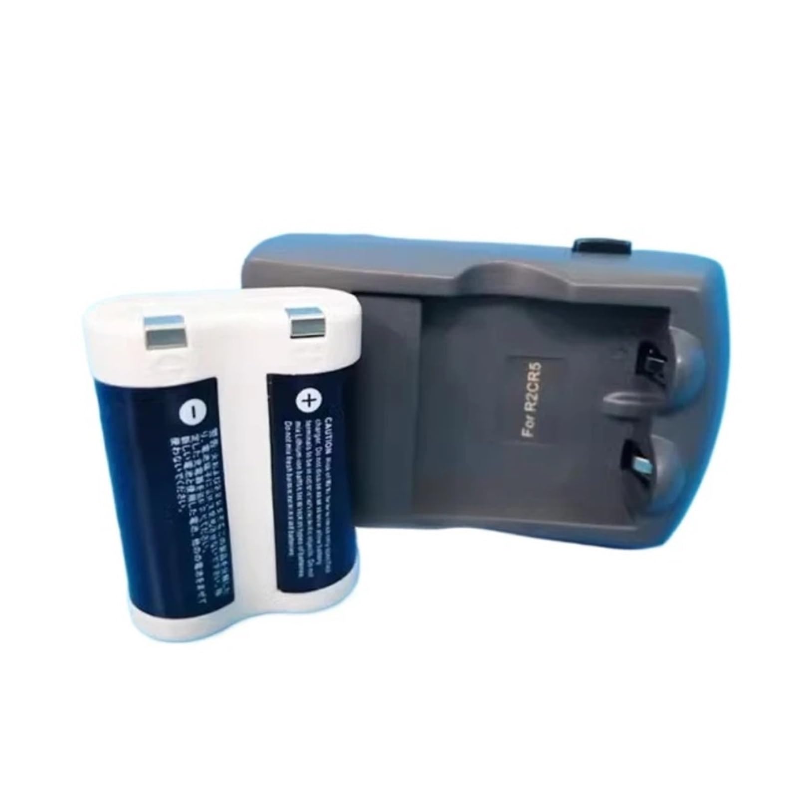 Camera Rechargeable Lithium Battery+ Charger，Compatible For Canon，for R2cr5 2CR5 EOS1 EOS3 6V(1charger 1 battery W)