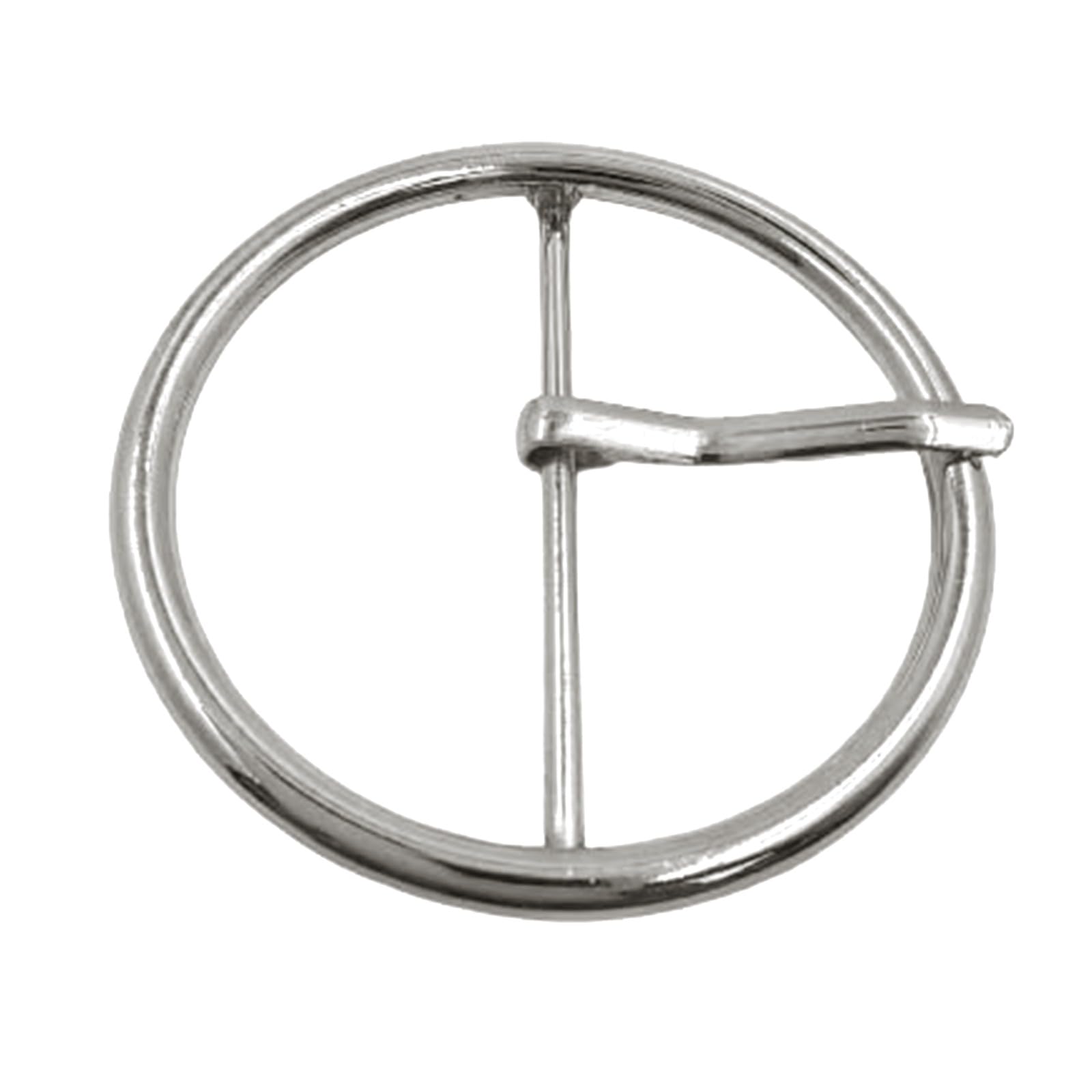 Classic Round Gold Alloy Prong Buckle For Women