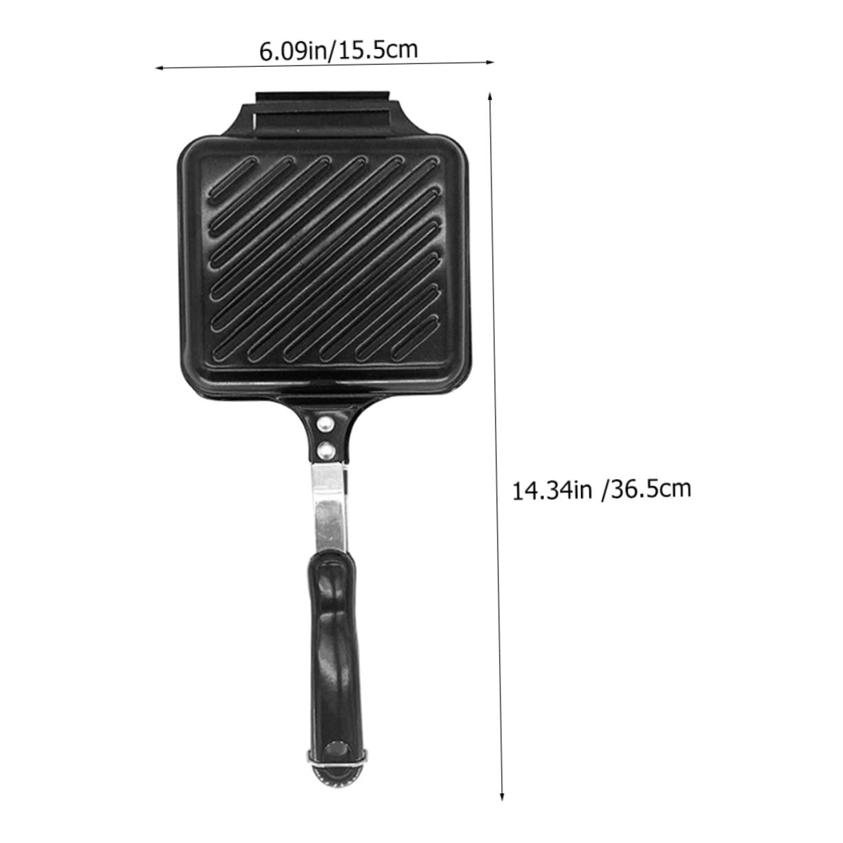 ABOOFAN Non Stick Sandwich Baking Pan Double Sided Kitchen Gadget for Even Heating Versatile Cooking Tool for Sandwiches Waffles and More Compatible with Gas Induction Cookers