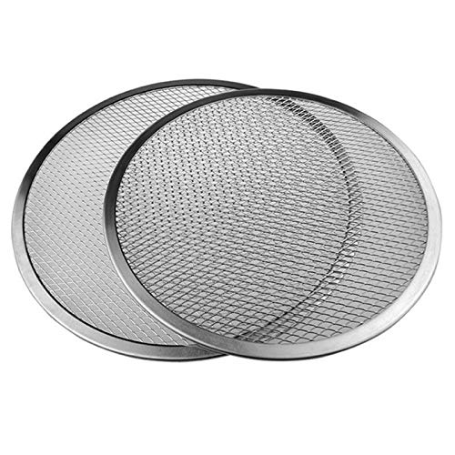 Tacki do pizzy do piekarnika, Nowe 6-14-calowe bezszwowe aluminiowe sito do pizzy, blacha do pieczenia, metalowa siatka, przybory kuchenne do pieczenia pizzy(10inch)