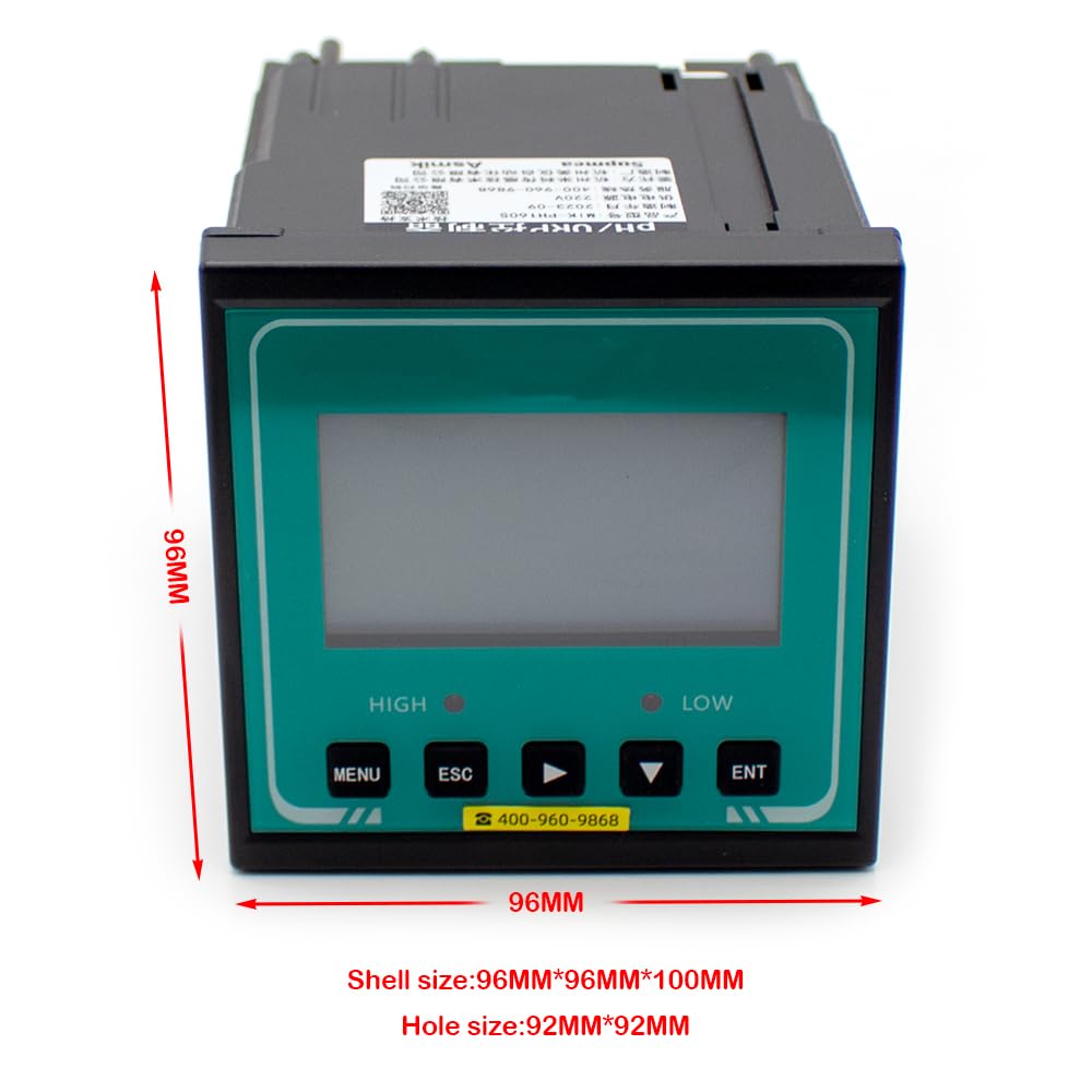 Controlador De Ph/orp ±0.02 Medidor De Ph Detector De Acidez Transmisor De Prueba De Aguas Residuales Con Compensación De Temperatura Rs485 Y Función De Alarma (MIK-pH2.0)