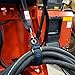 Bat Wrap Hydraulic Hose Management for Farming and Agriculture Equipment, Tractors, Harvesters, Planters, and Sprayers - 21 inches long