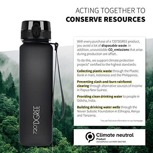 Image of 720DGREE Water Bottle 1.5l inchuberBottle inch softTouch +Sieve - BPA-Free, Leakproof, Reusable Drinking Bottle - XL Sports Bottle for all Day Hydration, Gym, Fitness, Office, University, Hiking, Travel