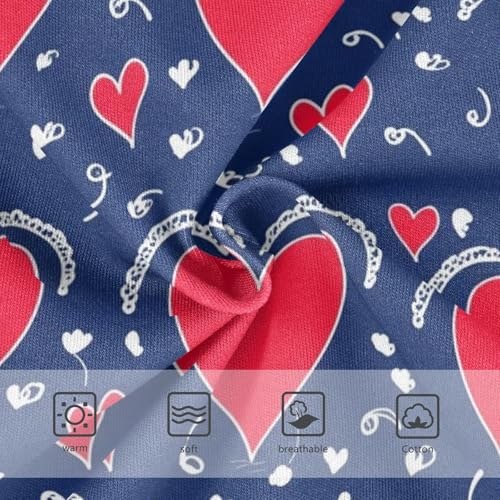 Fancy Toddler Underwear Floral 2t Cotton Panties for Girl Red Heart Blue White Briefs Kids Undies3