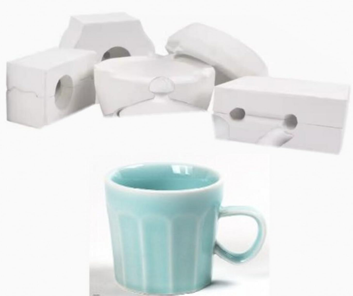 1 zestaw narzędzi garncarskich ceramiczne formy formujące formy gipsowe DIY ręcznie robione artykuły do dekoracji domu - mini pojemnik na kubki