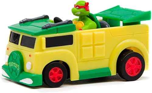 Miniatura 6 de Tortugas Ninja Adolescentes Mutantes Juguetes, Raphael Micro Concha Racer Vehículo RC, Controlador de Media Concha de Tortuga 2.4 GHz, Juguete de