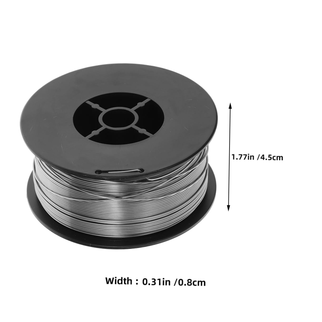 Gatuida Kohlenstoffstahl Schweißdraht 0, 8mm 1kg Silber Gaslos