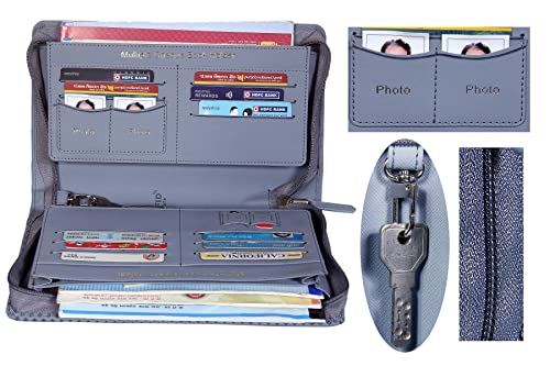 Image of Sukeshcraft Bank Document Holder|PU Made Hold 8 Cheque Books