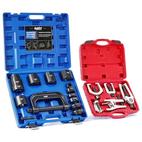 Orion Motor Tech Ball Joint Tool Kit, 26 Piece Master Ball Joint Removal Tool Kit with Ball Joint Press Tool Ball Joint Separator, Tie Rod End Tool Set with Receiving Tubes for SUV Car Pickup Truck