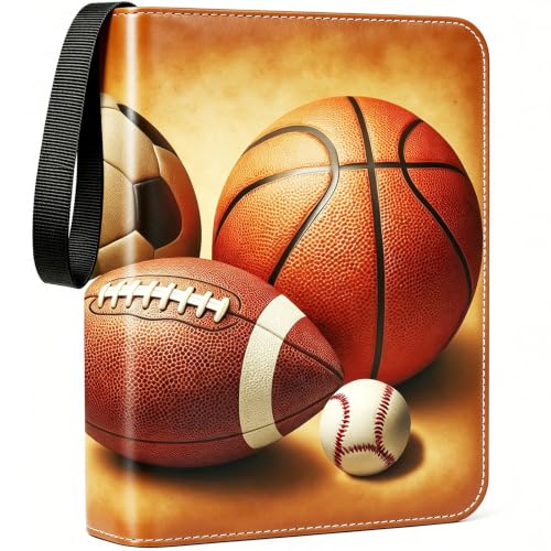 Image of Zipper Cards Binder for 900-Pocket Sports Trading Cards, Premium Baseball Football Basketball Cards Book Album With Removable Sleeves for MTG & TCG Cards - Gifts for Girls and Boys