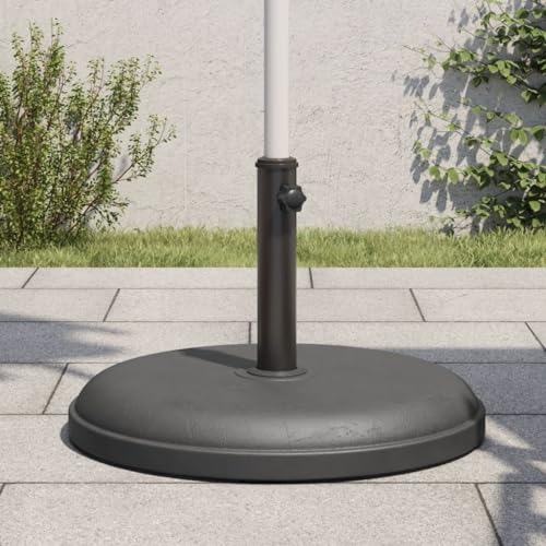 vidaXL Parasol Base - 55.1 lb Round Umbrella Stand - Fits Ø1.3/1.4