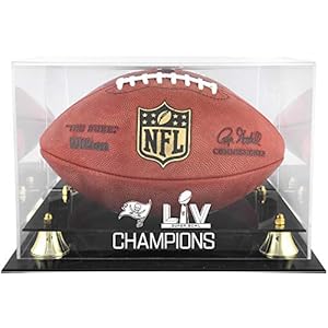 Tampa Bay Buccaneers Super Bowl LV Champions Golden Classic Football Logo Display Case – Football Logo Display Cases